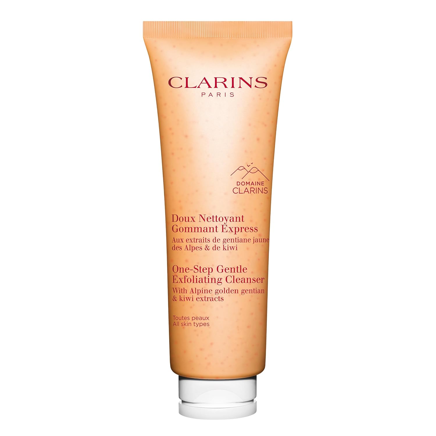 Clarins NEW One-Step Gentle Exfoliating Cleanser | 3-In-1 Cleanser, Makeup Remover and Exfoliator | Boosts Radiance | Plant-Based Exfoliating Beads | All Skin Types | 4.3 Ounces-0