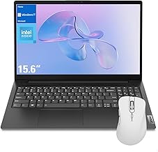 Lenovo V15 Laptop with Wireless Mouse, 15.6" FHD Screen, intel celeron n4500 processor,16GB RAM, 1TB SSD, for Business and Daily Tasks, Dolby Audio, Webcam, HDMI, Wi-Fi, Windows 11 Home, Texture Black