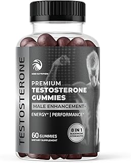 Testosterone Supplement for Men for Muscle Growth, Stamina & Performance | Testosterone Booster Muscle Builder for Men | Test Boost Max for Men Gummy | Test Booster Mens Health & Male Enhancement 60ct