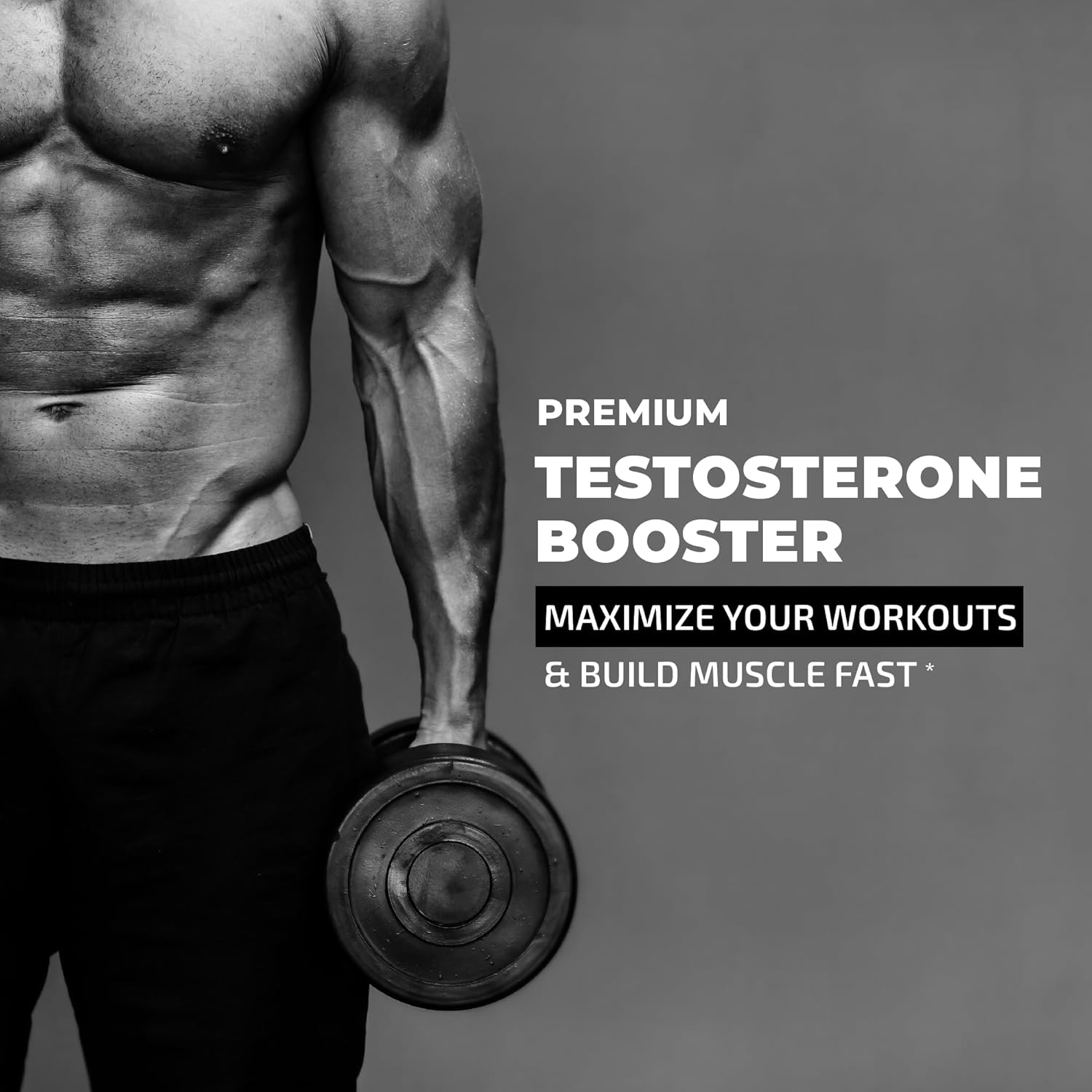 Testosterone Supplement for Men for Muscle Growth, Stamina & Performance | Testosterone Booster Muscle Builder for Men | Test Boost Max for Men Gummy | Test Booster Mens Health & Male Enhancement 60ct-1