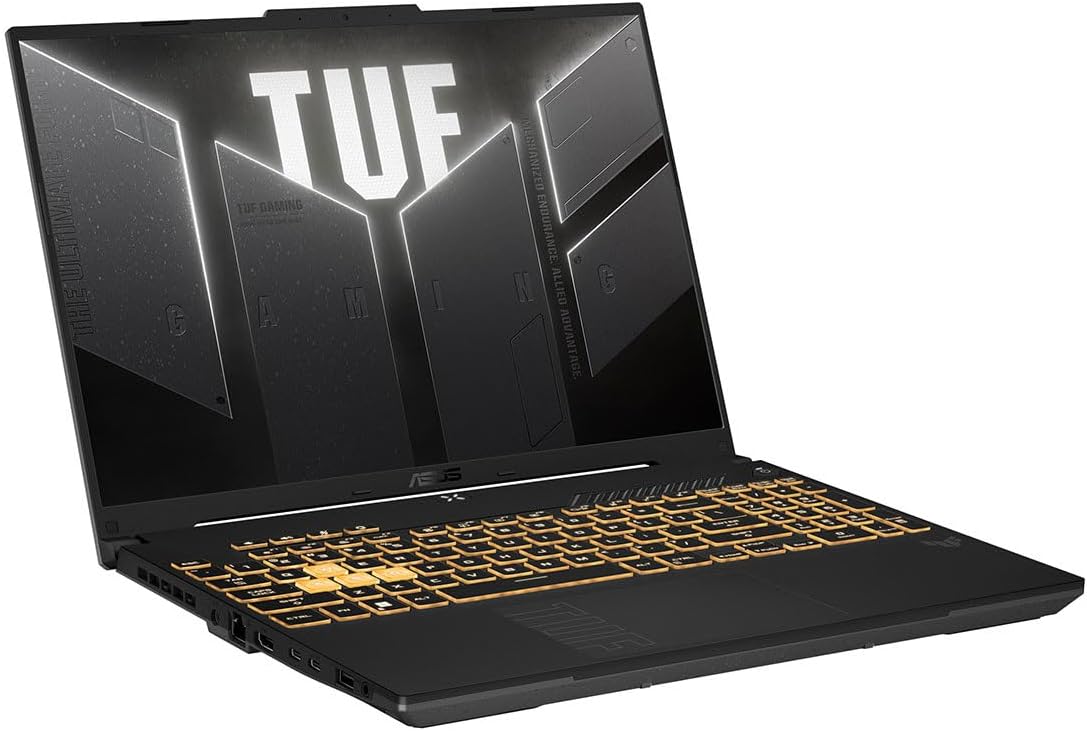 ASUS TUF Gaming F16 (2024) Gaming Laptop, 16” FHD+ 165Hz 16:10 Display, Intel® Core™ i7-13650HX, NVIDIA® GeForce RTX™ 4060, 16GB DDR5, 512GB PCIe Gen4 SSD, Wi-Fi 6, Windows 11, FX607JV-ES73-4