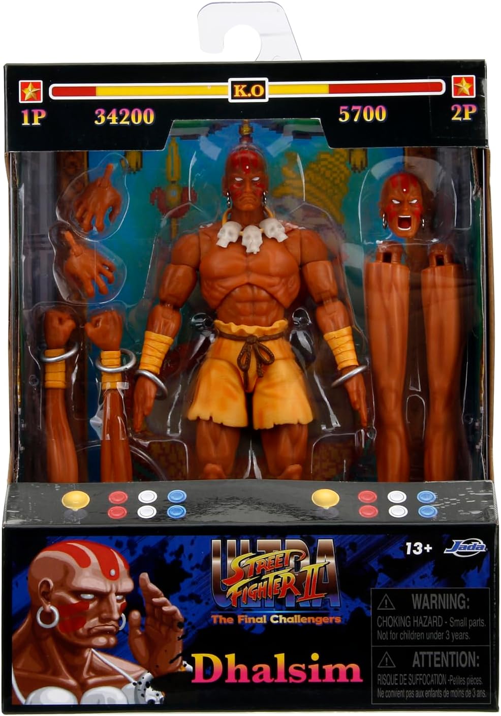 Street Fighter 6" Dhalsim Action Figure, Toys for Kids and Adults-3