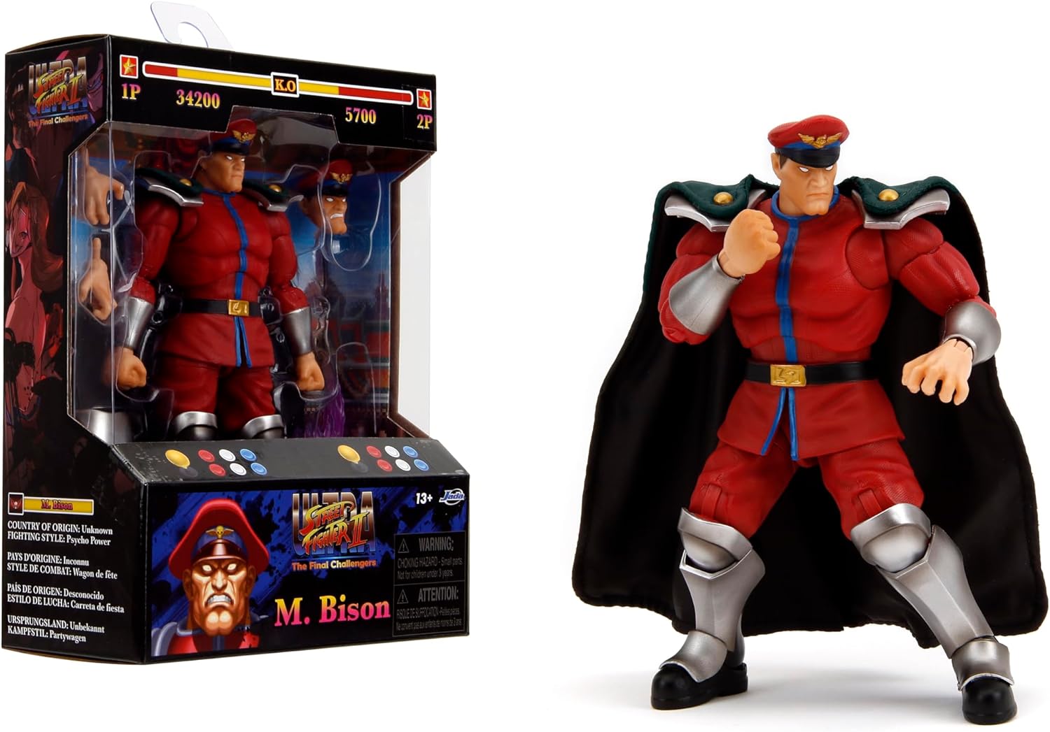 Street Fighter 6" M. Bison Action Figure, Toys for Kids and Adults-0