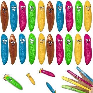 NEEW 15 Pcs Mini Finger Slingshot Novelty Toys Fake Poop Toy, Stretchy Funny Gag Gifts Flying Games for Games and Party Favors