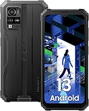 Blackview Phone BV4800, Android 13 4GB+32GB 2TB Expand Rugged Smartphone, 6.56" Incell Screen 5180mAh Rugged Phone, 4G T-Mobile Dual SIM Rugged Smartphone Unlocked, IP69K, 3 Card Slots/Face ID-Black