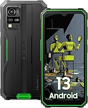 Blackview Phone BV4800, Android 13 4GB+32GB 2TB Expand Rugged Smartphone, 6.56" Incell Screen 5180mAh Rugged Phone, 4G T-Mobile Dual SIM Rugged Smartphone Unlocked, IP69K, 3 Card Slots/Face ID-Green