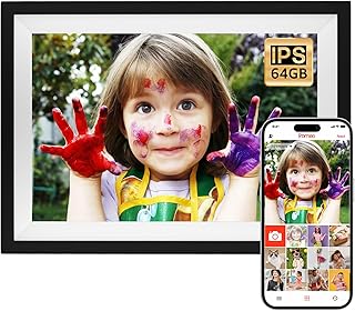 FRAMEO Digital Picture Frame WiFi, 10.1 Inch Smart Digital Photo Frame Electronic Picture Frame 64GB & 2GB RAM with 1280x800 IPS HD Touch Screen, Easy Setup to Share Photos & Videos