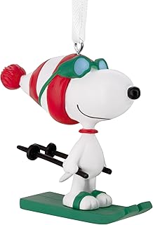 Hallmark Peanuts Snoopy Skiing Christmas Ornament