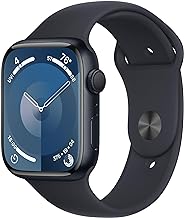 Apple Watch Series 9 [GPS 45mm] Smartwatch with Midnight Aluminum Case with Midnight Sport Band M/L. Fitness Tracker, ECG Apps, Always-On Retina Display, Water Resistant