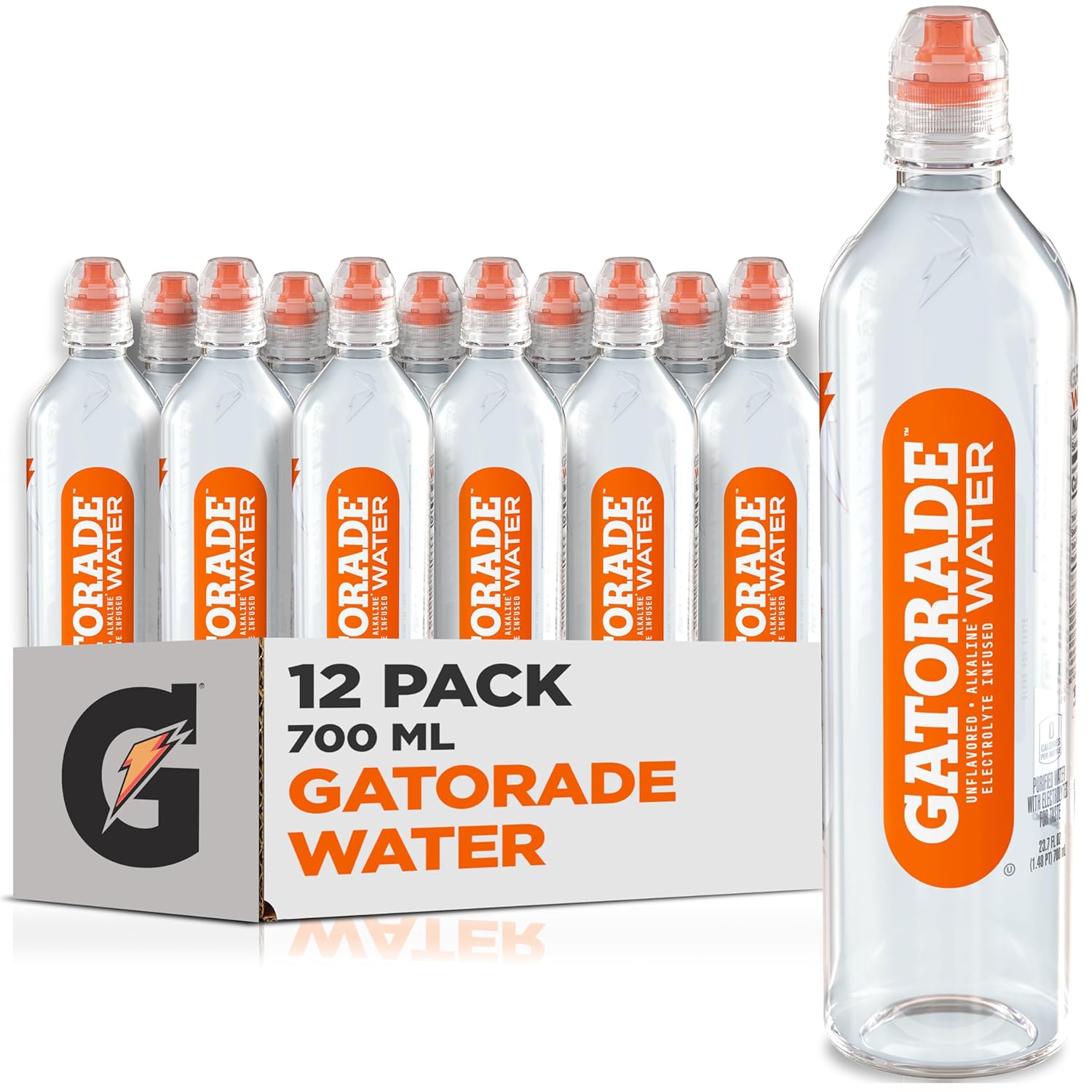 Gatorade Water, 700ML Sports Cap (Pack of 12)-0