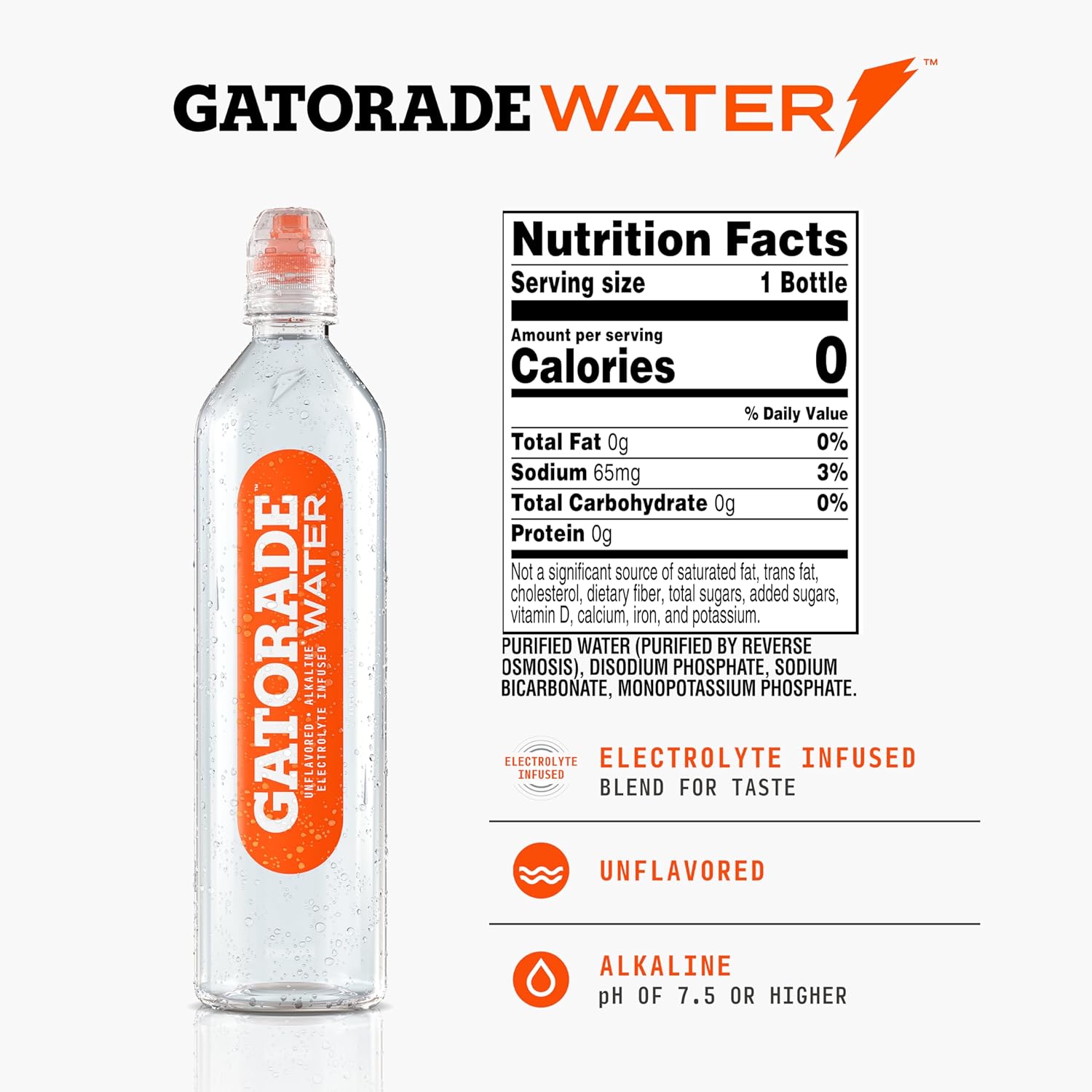 Gatorade Water, 700ML Sports Cap (Pack of 12)-5