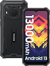 Blackview BV6200 Rugged Phones Unlocked 2024, Rugged Smart Phone 13000mAh Battery 18W Charge, 6.56" Android 13, 8GB+64GB/1TB Expand Rugged Phone, IP69K Waterproof, Three Card Slots, 4G T-Mobile/OTG