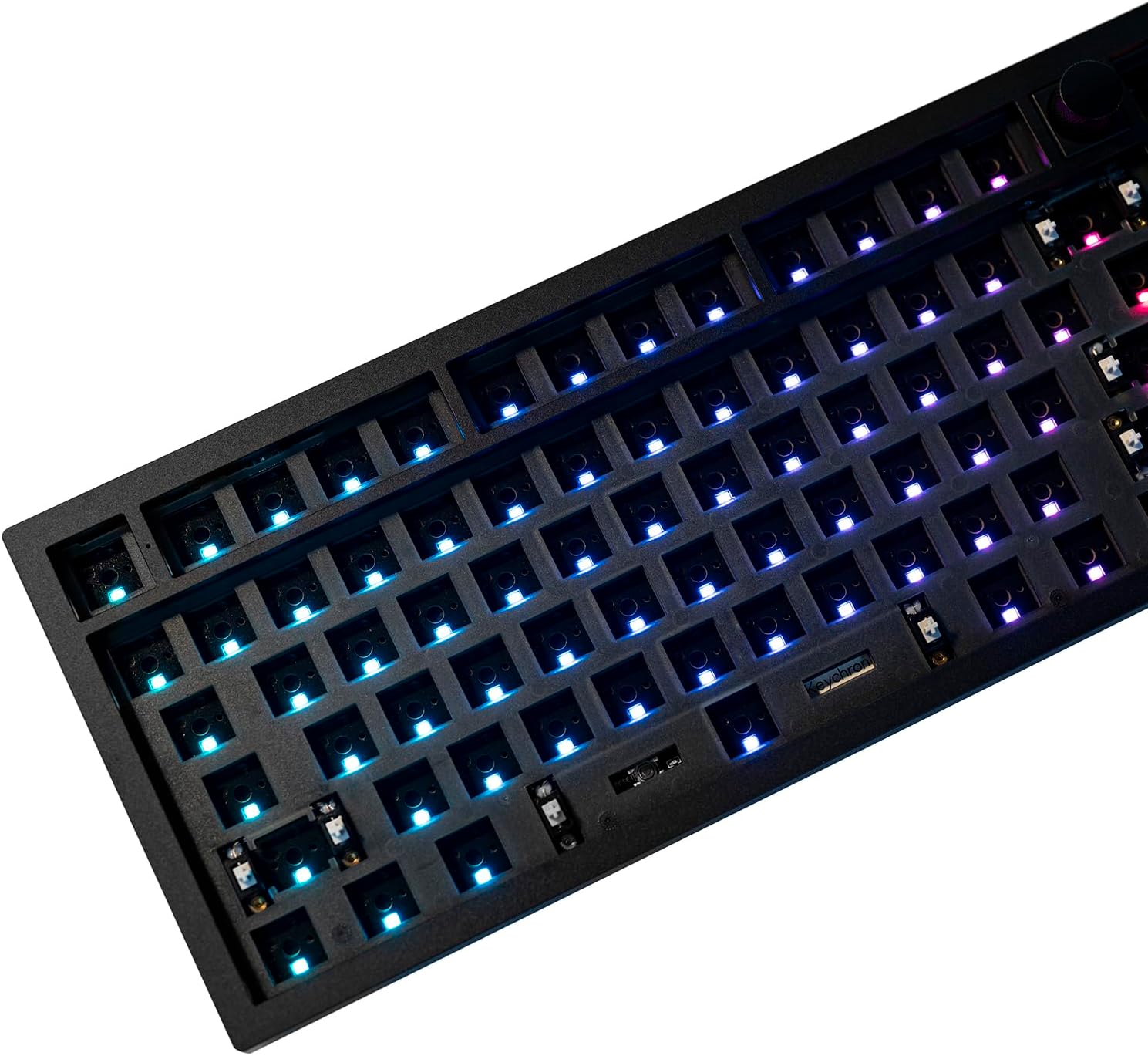 Keychron Q6 Max QMK/VIA Wireless Custom Mechanical Keyboard Barebone Knob Version, Full-Metal Hot-Swappable RGB Backlight 2.4 GHz/Bluetooth/Type-C Wired for Mac/Windows/Linux - Black-6