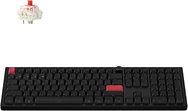 Keychron Q6 Max QMK/Launcher Wireless Bluetooth/2.4 GHz/USB-C Wired Custom Mechanical Keyboard, Full Size Programmable Knob RGB Backlit Hot-Swappable Gateron Red Switch for Mac Windows Linux - Black