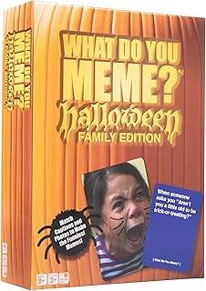 WHAT DO YOU MEME? Halloween Family Edition by Relatable, A Halloween Activity Expansion Pack, Halloween Party Game, Includes 30 Photo Cards and 90 Caption Cards, for Kids 8+