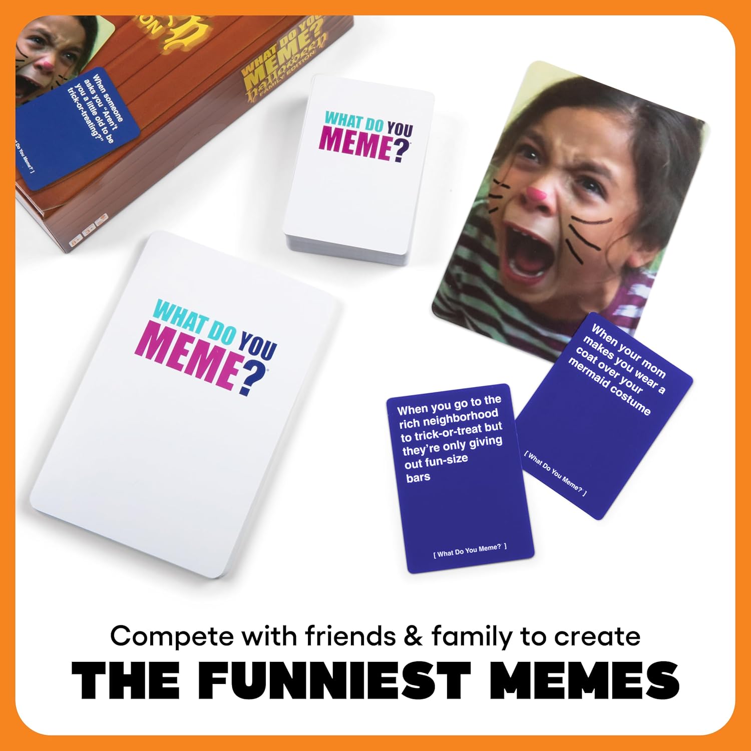 WHAT DO YOU MEME? Halloween Family Edition by Relatable, A Halloween Activity Expansion Pack, Halloween Party Game, Includes 30 Photo Cards and 90 Caption Cards, for Kids 8+-1