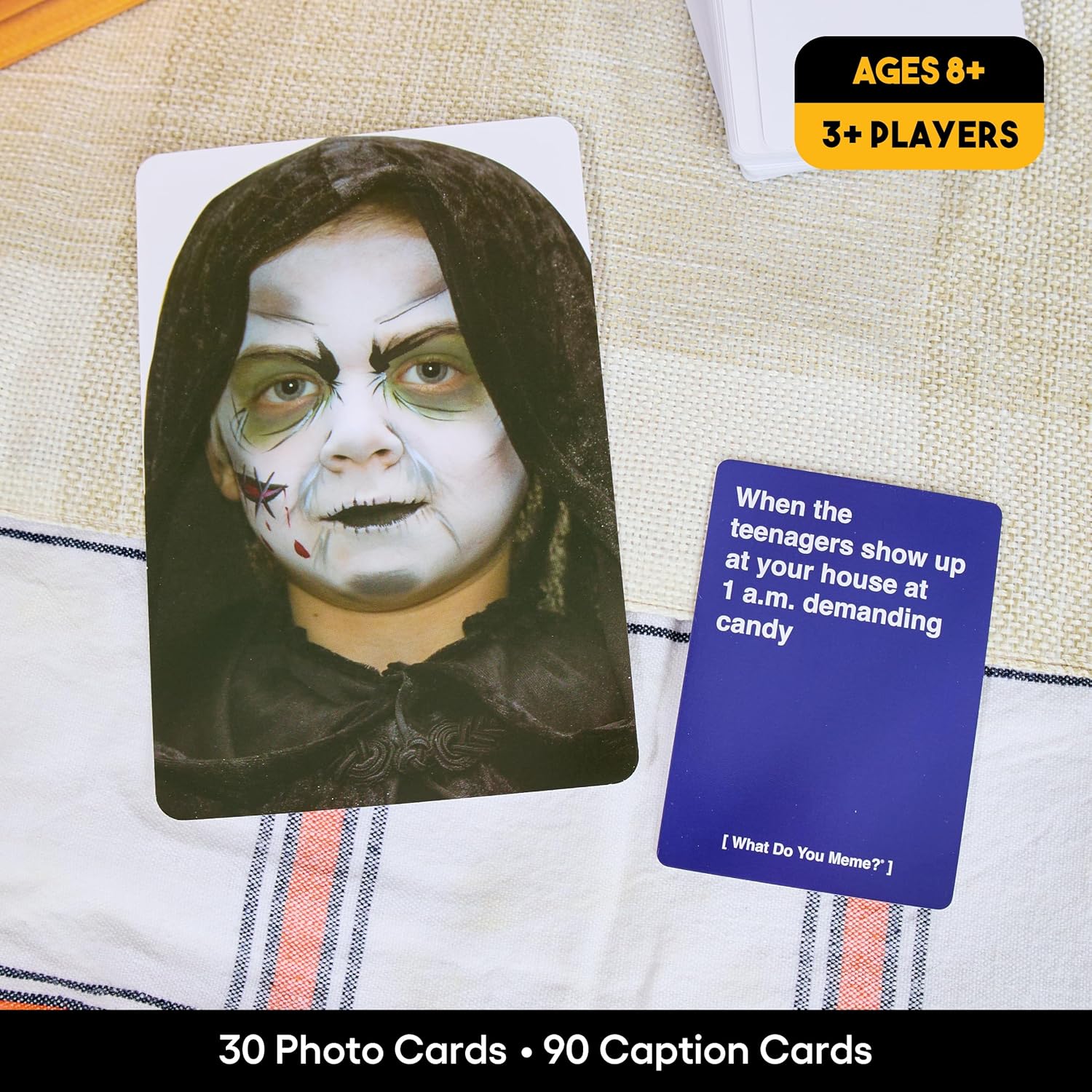 WHAT DO YOU MEME? Halloween Family Edition by Relatable, A Halloween Activity Expansion Pack, Halloween Party Game, Includes 30 Photo Cards and 90 Caption Cards, for Kids 8+-3