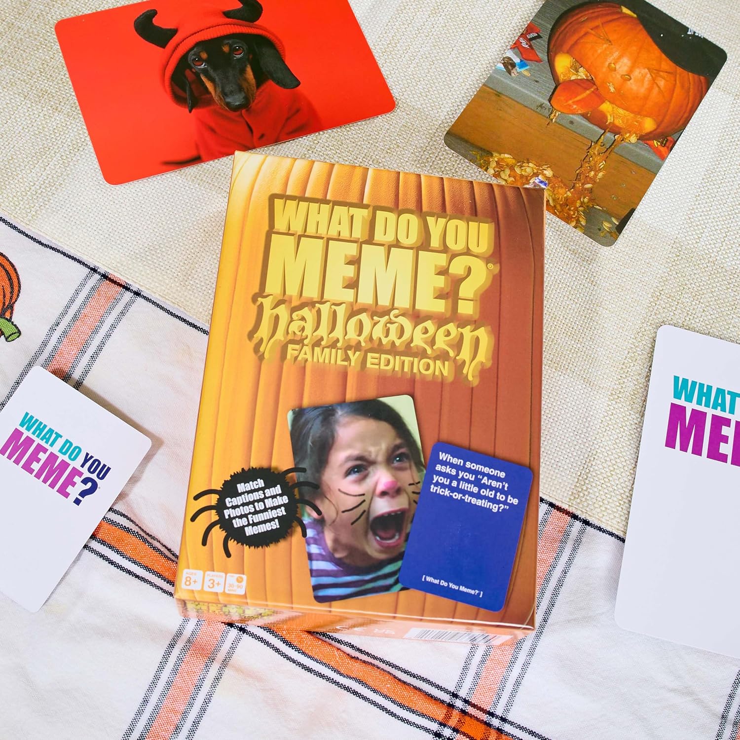 WHAT DO YOU MEME? Halloween Family Edition by Relatable, A Halloween Activity Expansion Pack, Halloween Party Game, Includes 30 Photo Cards and 90 Caption Cards, for Kids 8+-4