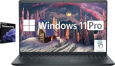 Dell Inspiron Touchscreen Laptop, 15.6" Business & Student Laptop Computer, Windows 11 Pro Laptop 32GB RAM 1TB SSD, Intel i5-1155G7 Processor, Full HD IPS Display, Numeric Keypad, HDMI, Carbon Black