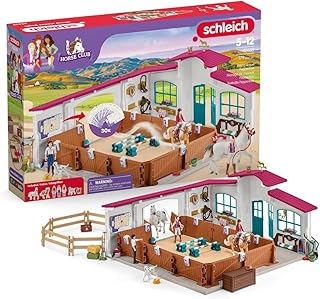 Schleich Schleich Horse Club Peppertree Riding Arena 179-Piece Horse Playset with Riding Arena Stable Set, 2 Horses, 3 Horse Rider Figurines and Horse Toys for Girls & Boys Ages 5+