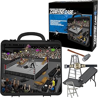 Deluxe Carrying Case With Accessories for Wrestling Action Figures