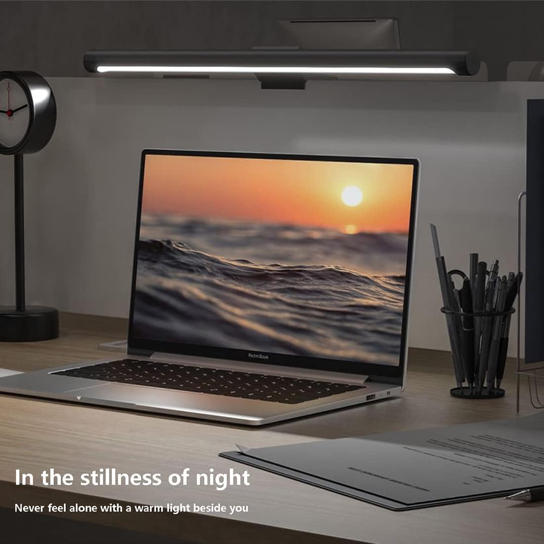 Xiaomi Mi Computer Monitor Light Bar - Easy Installation, Extra Computer Lighting w/o Taking Desktop Space, with Wireless Remote Control Adjusting Lights Easily-3