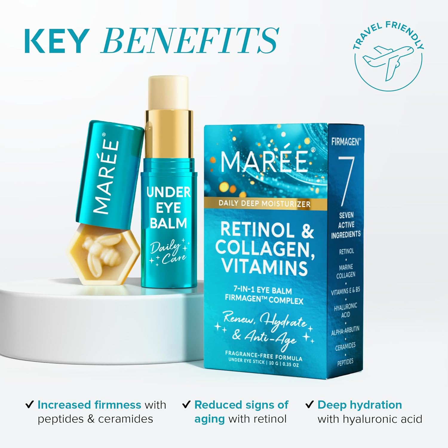 MAREE Multi Balm Stick with Retinol & Ceramide Complex, Facial Moisturizer, 0.35 Oz (Pack of 1)-3