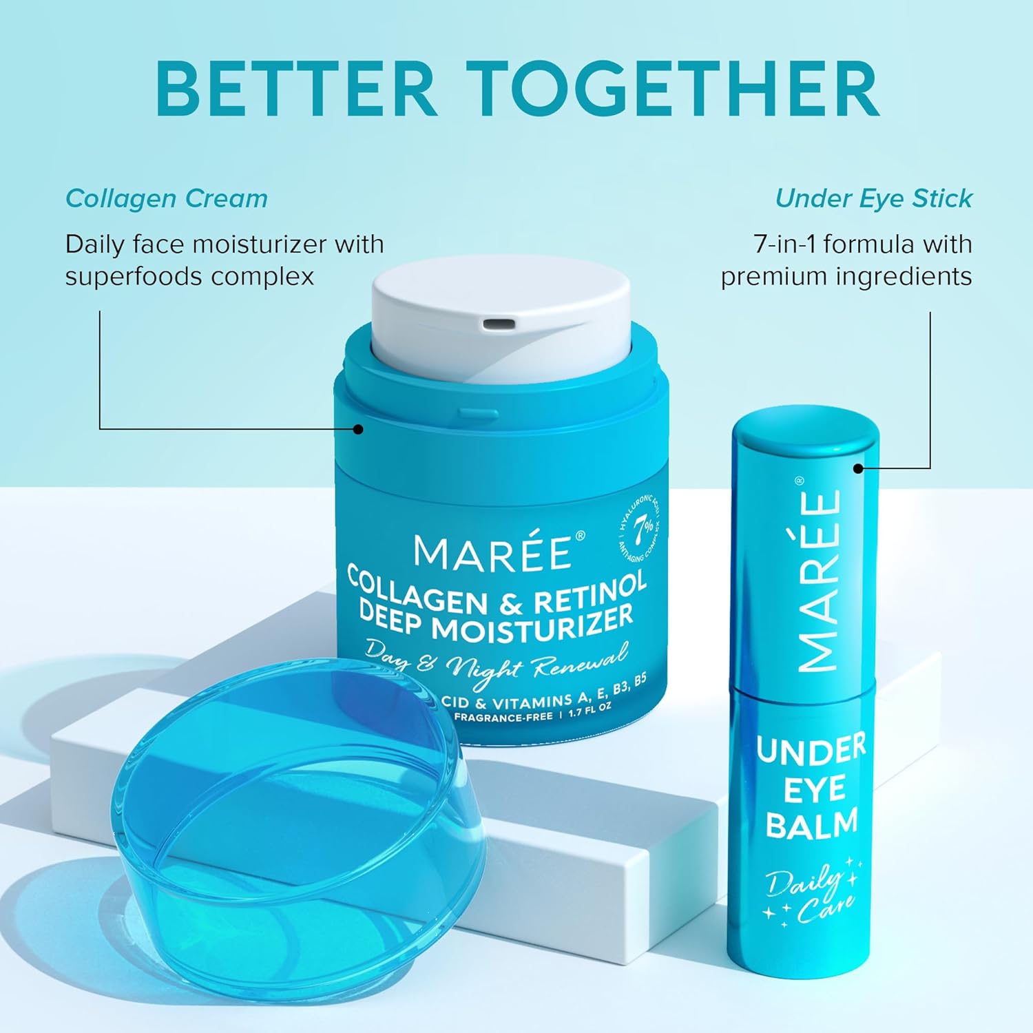 MAREE Multi Balm Stick with Retinol & Ceramide Complex, Facial Moisturizer, 0.35 Oz (Pack of 1)-7