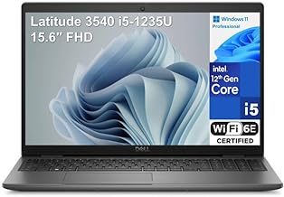 Dell Latitude 3540 15.6" FHD Business Laptop Computer, Intel 10-Core i5-1235U (Beat i7-1195G7), 32GB DDR4 RAM, 1TB PCIe SSD, WiFi 6E, Bluetooth, Black, Windows 11 Pro