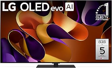 LG 55-Inch Class OLED evo G4 Series Smart TV 4K Processor Flat Screen with Magic Remote AI-Powered with Alexa Built-in (OLED55G4SUB, 2024)