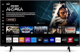 VIZIO 43-inch 4K UHD LED Smart TV w/Dolby Vision HDR, WiFi 6, Bluetooth Headphone Capable, Apple AirPlay, Google Cast Built-in (V4K43M-08, New)