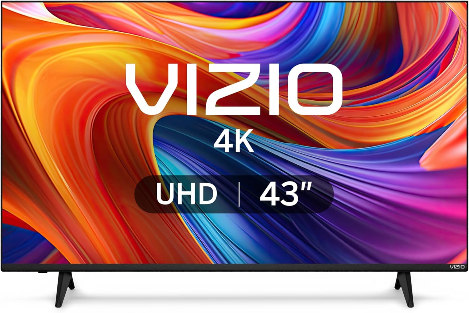 VIZIO 43-inch 4K UHD LED Smart TV w/Dolby Vision HDR, WiFi 6, Bluetooth Headphone Capable, Apple AirPlay, Google Cast Built-in (V4K43M-08, New)-1