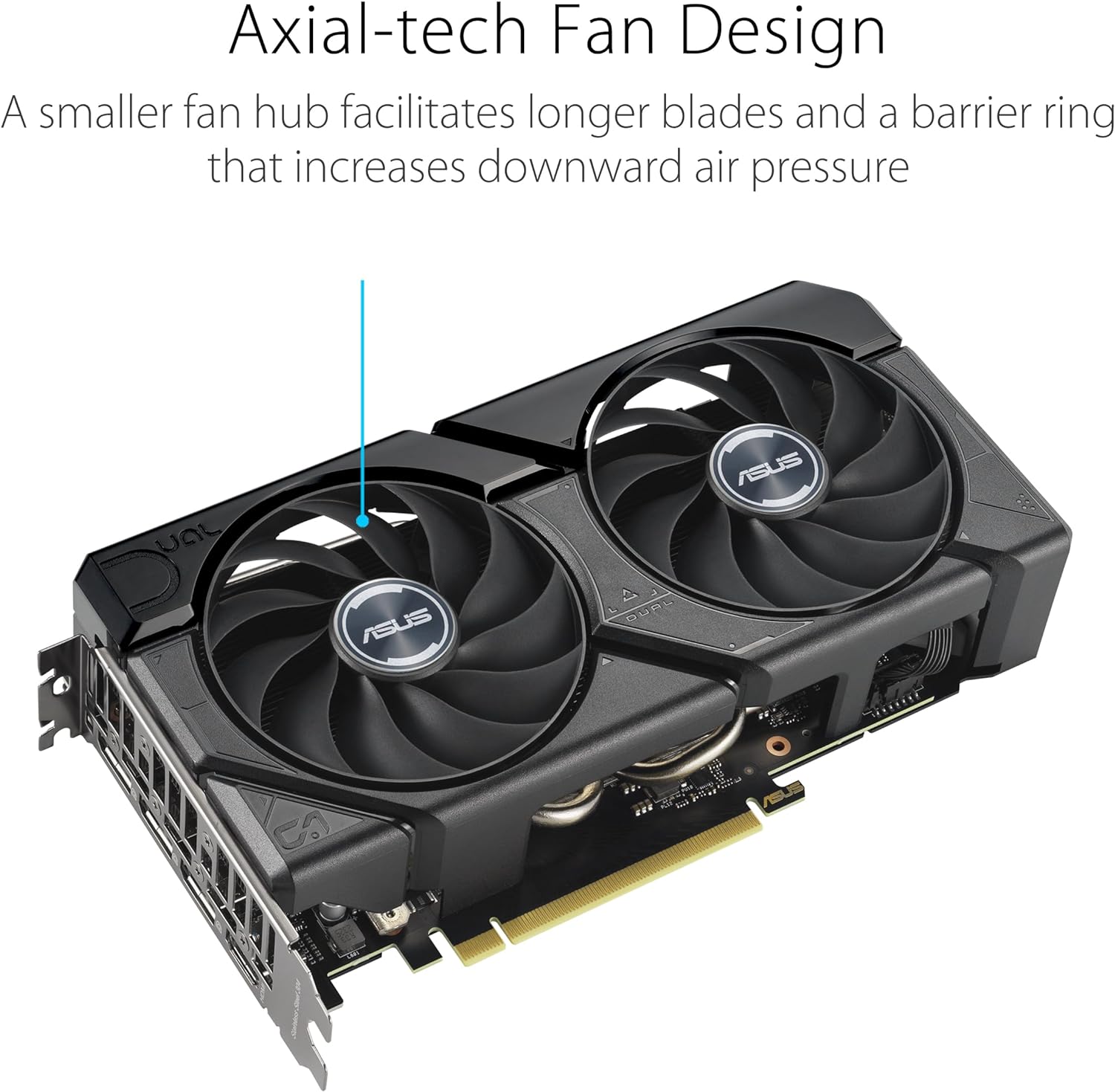 ASUS Dual GeForce RTX™ 4070 Super EVO OC Edition 12GB GDDR6X (PCIe 4.0, 12GB GDDR6X, DLSS 3, HDMI 2.1a, DisplayPort 1.4a, 2.5-Slot Design, Axial-tech Fan Design, 0dB Technology, and More)-1