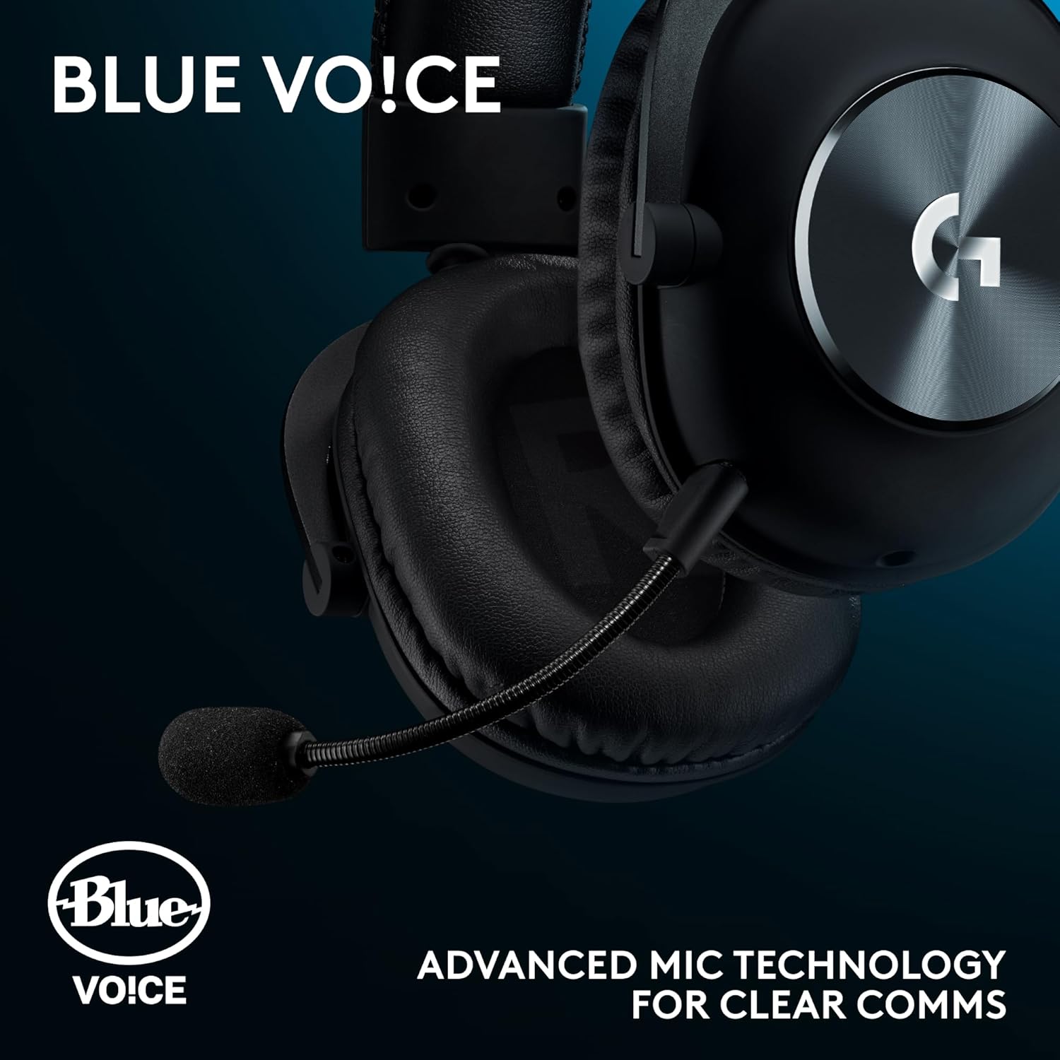 Logitech G Pro X SE Wired Gaming Headset: Blue VO!CE Detachable Boom Mic, DTS 7.1, 50 mm Drivers, USB/3.5mm Aux, USB DAC Included, for PC, Xbox, PS5, PS4 - Black - G Pro X SE Wired Gaming Headset-1