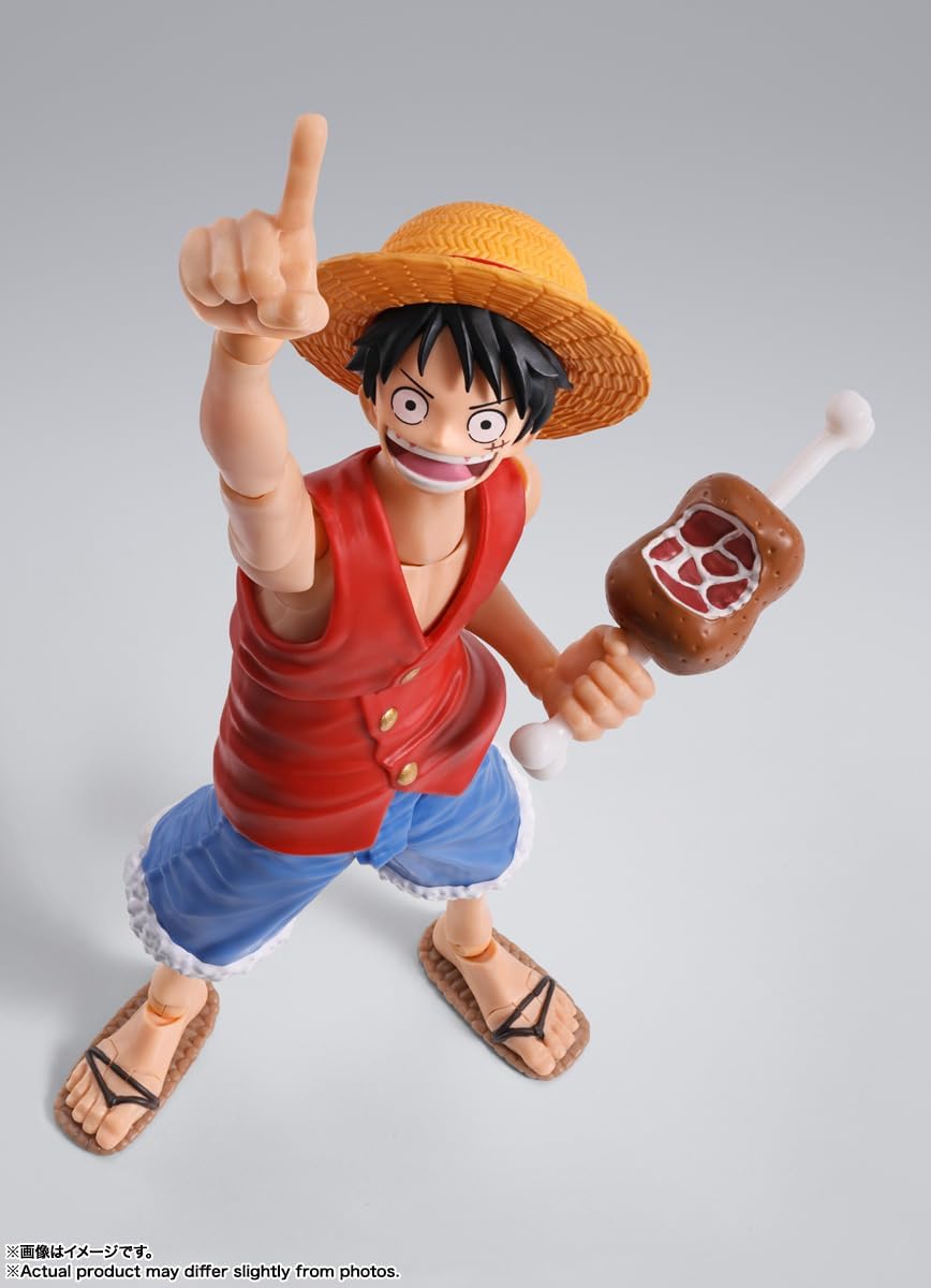 TAMASHII NATIONS - One Piece - Monkey D. Luffy -Romance Dawn-, Bandai Spirits S.H.Figuarts Action Figure-10