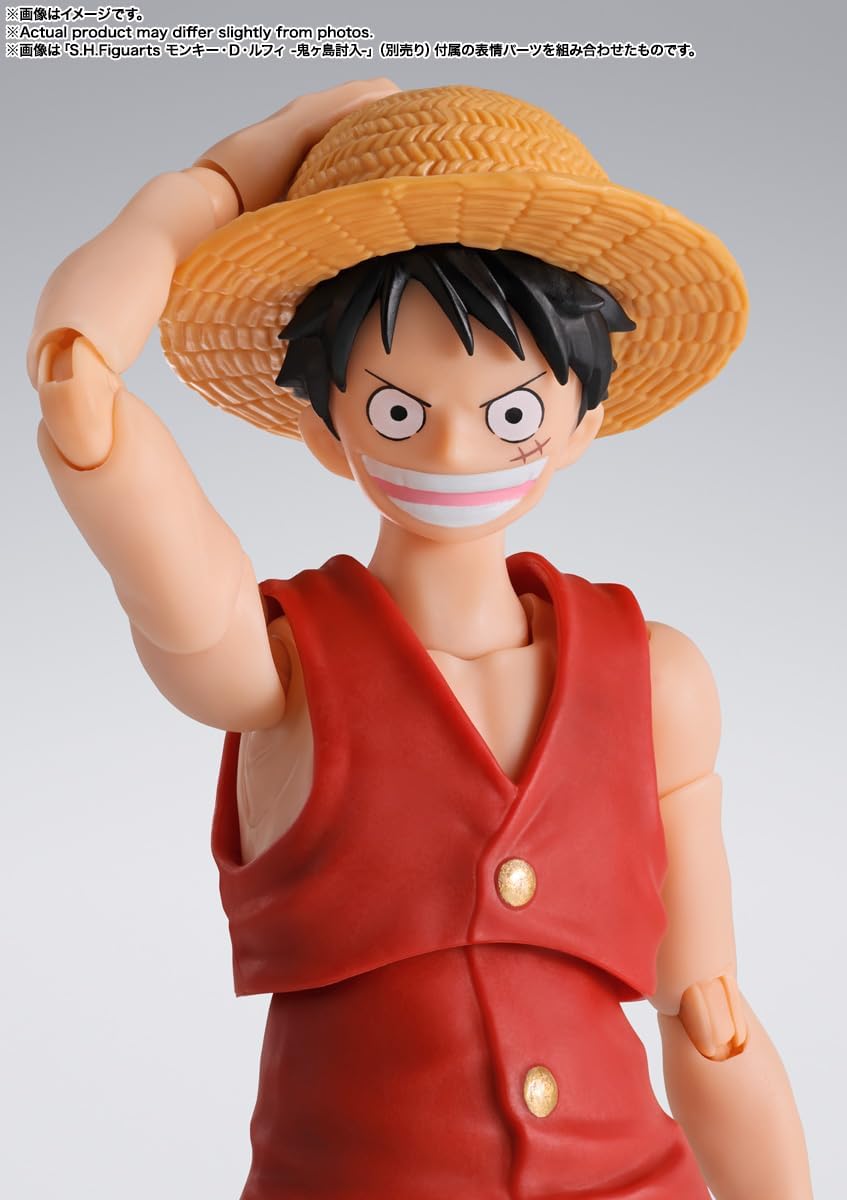 TAMASHII NATIONS - One Piece - Monkey D. Luffy -Romance Dawn-, Bandai Spirits S.H.Figuarts Action Figure-11