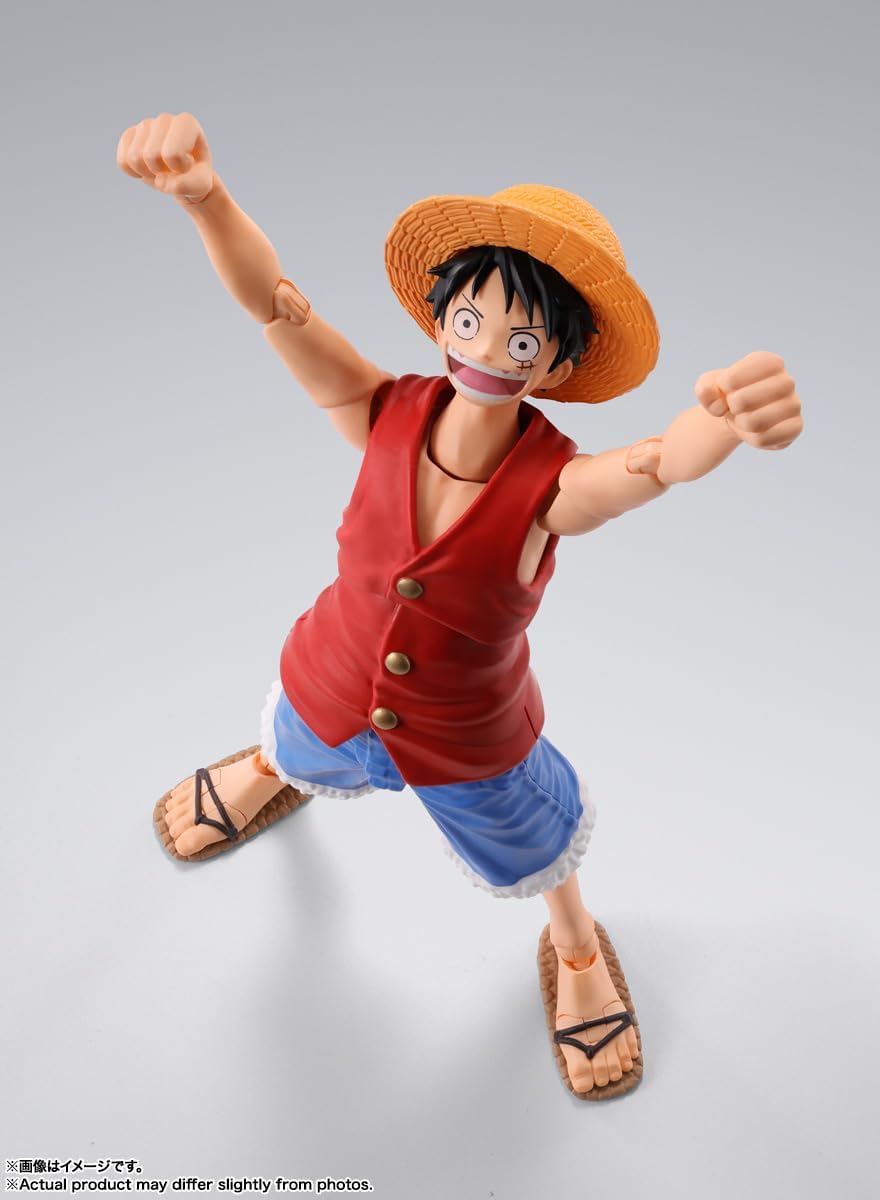 TAMASHII NATIONS - One Piece - Monkey D. Luffy -Romance Dawn-, Bandai Spirits S.H.Figuarts Action Figure-3