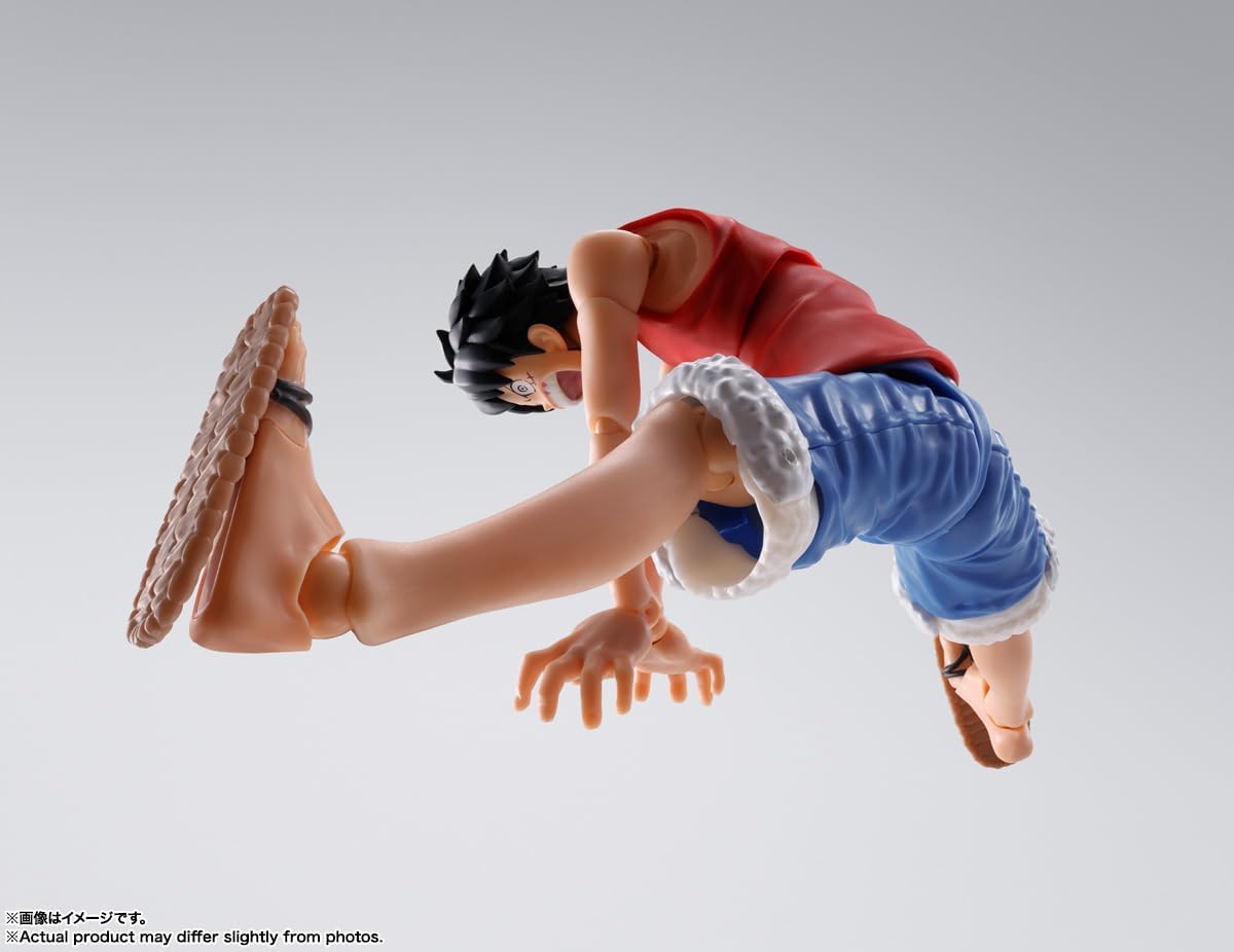 TAMASHII NATIONS - One Piece - Monkey D. Luffy -Romance Dawn-, Bandai Spirits S.H.Figuarts Action Figure-5