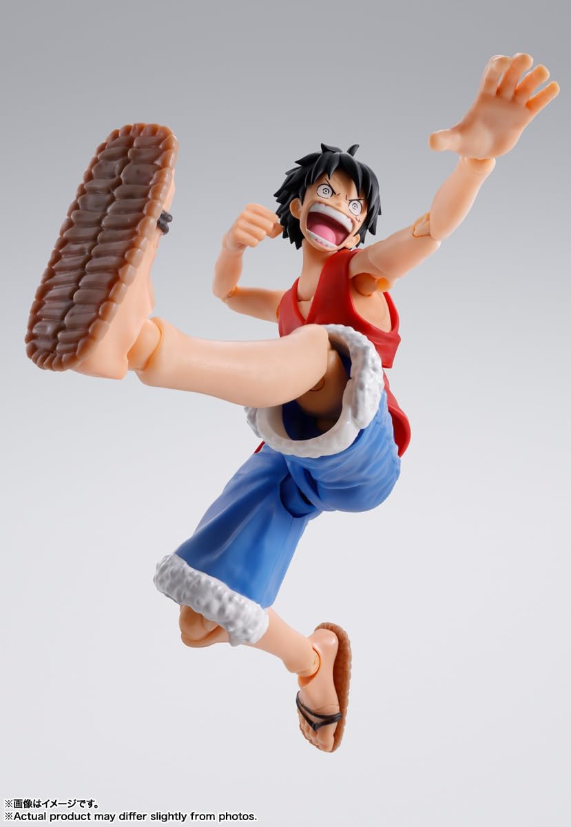 TAMASHII NATIONS - One Piece - Monkey D. Luffy -Romance Dawn-, Bandai Spirits S.H.Figuarts Action Figure-7