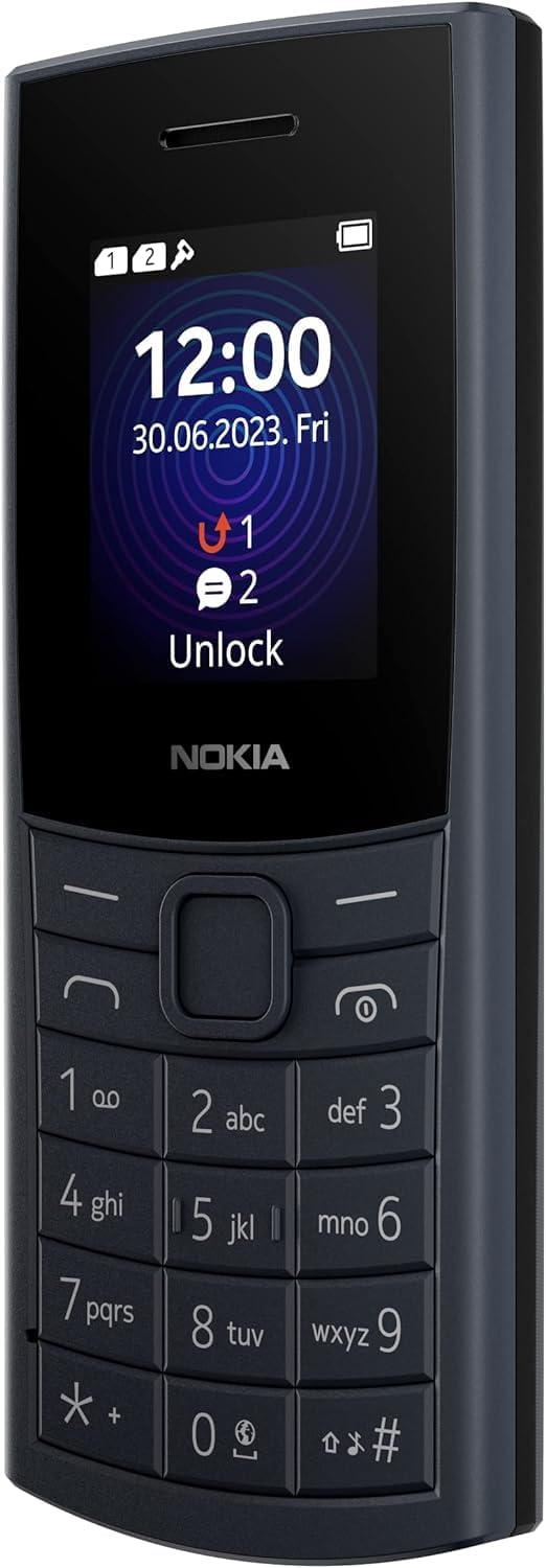 Nokia 110 4G | Dual SIM | GSM Unlocked Mobile Phone | Volte | Blue | International Version | Not AT&T/Cricket/Verizon Compatible-0