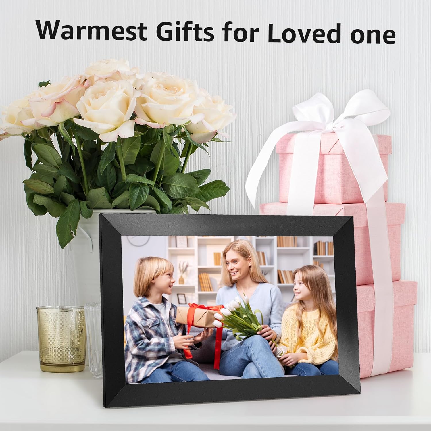 Frameo Digital Picture Frame WiFi, 10.1 Inch Smart WiFi Digital Photo Frame,1280 x 800 HD IPS Touch Screen,Slideshow, Auto-Rotate, Digital Picture Frame for Photo & Video-7