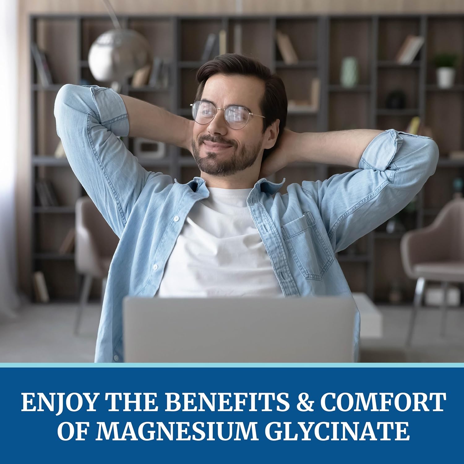 Magnesium Glycinate 500mg | Chelated for Muscle Relaxation, Bones, Heart, Nerve, Sleep & Calm Support for Women & Men | High Absorption Magnesium Chelate Supplement & Bisglycinate Complex | 120ct-7