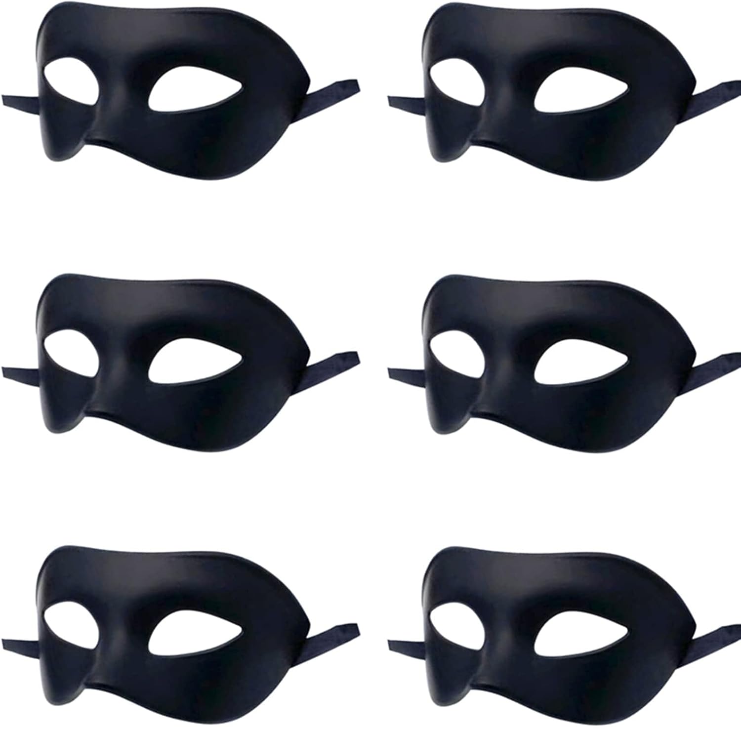 Men Women Masquerade Mask, High Elastic Bendable Plastic Half Face Eye Mask, Solid Color, Suitable for All Prom-0