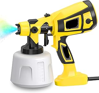 Electric Paint Sprayer 1400ml Paint Gun Paint Sprayers for Home Interior or Exterior 3 Spray Patterns, LSmrPQJVINEB3