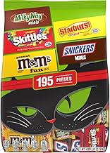 M&M'S, SNICKERS & More Fun Size Halloween Candy Variety Pack, 195 Ct Bulk Bag