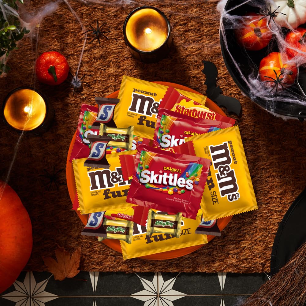 M&M'S, SNICKERS & More Fun Size Halloween Candy Variety Pack, 195 Ct Bulk Bag-2