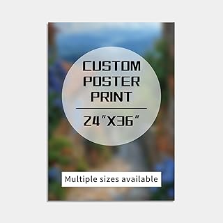 RACETOP Custom Poster - Upload Your Image/Photo - Personalized Design- Perfect for Home & Office Decor - Durable PVC, Water-Resistant, Vibrant Colors. [24" x 36" ] [Multiple Size Available]