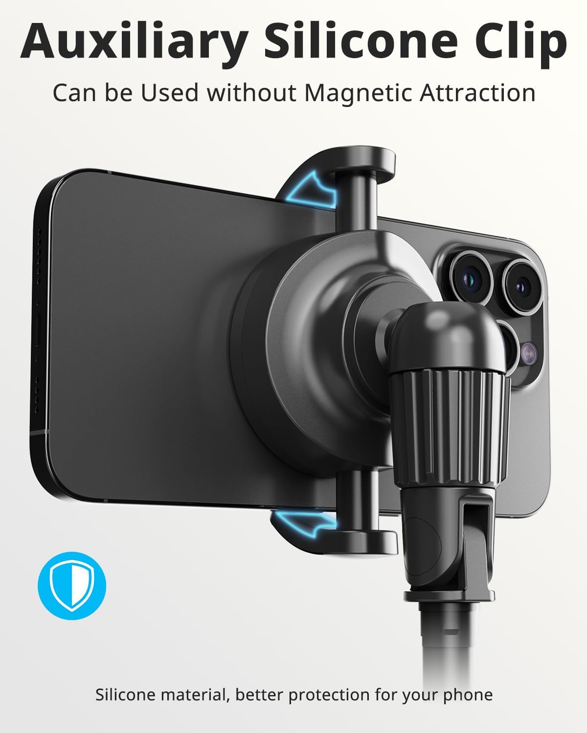 UBeesize 72'' Magnetic Tripod for iPhone with Remote, Extendable Cell Phone Tripod Stand, Compatible with MagSafe, Selfie Stick Tripod for iPhone 15 14 13 12 11 Series and Android Phones-4