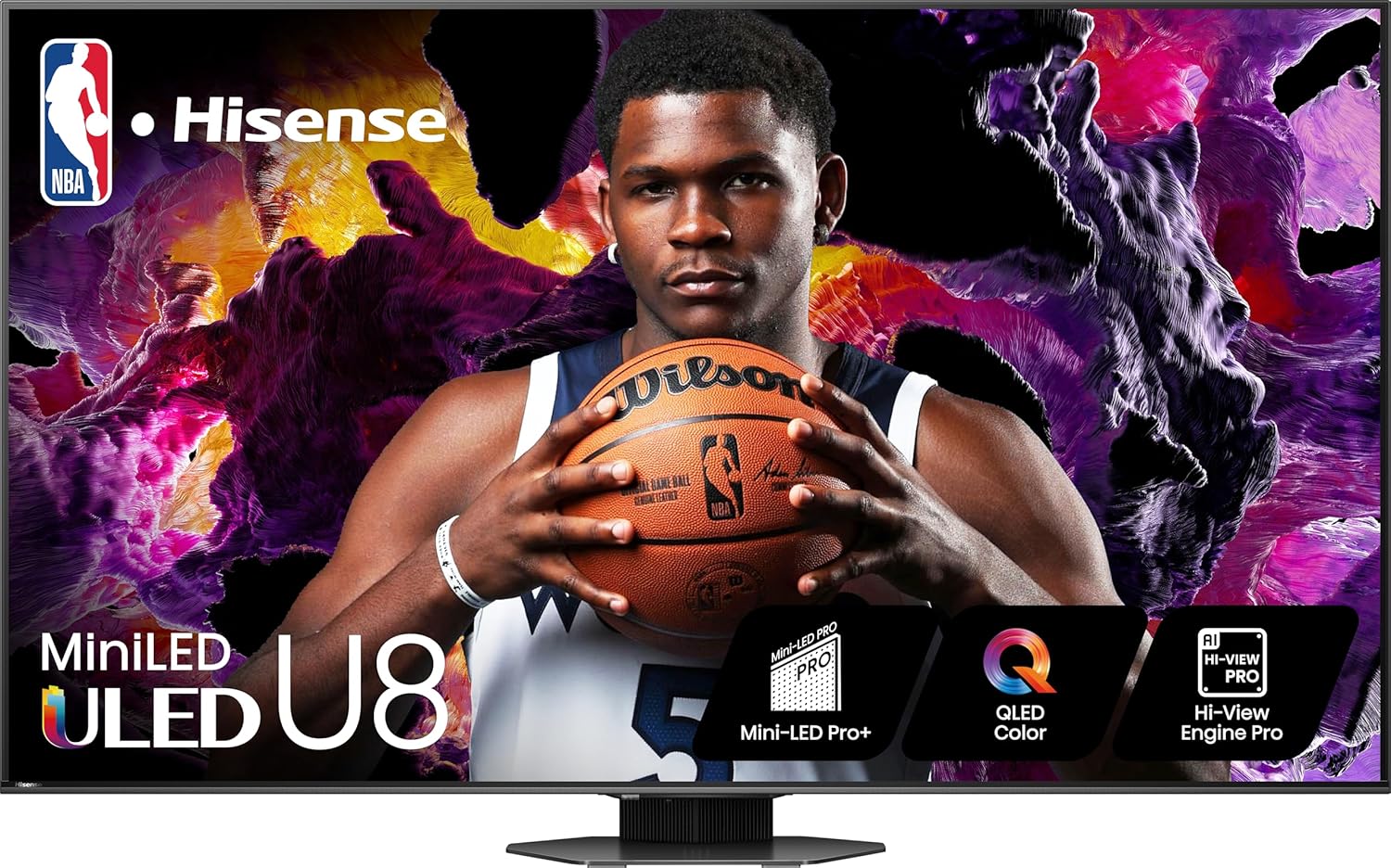 Hisense 65-Inch Class U8 Series Mini-LED ULED 4K UHD Google Smart TV (65U8N, 2024 Model) - QLED, Native 144Hz, Full Array Local Dimming, Game Mode Pro, Alexa Compatibility-0