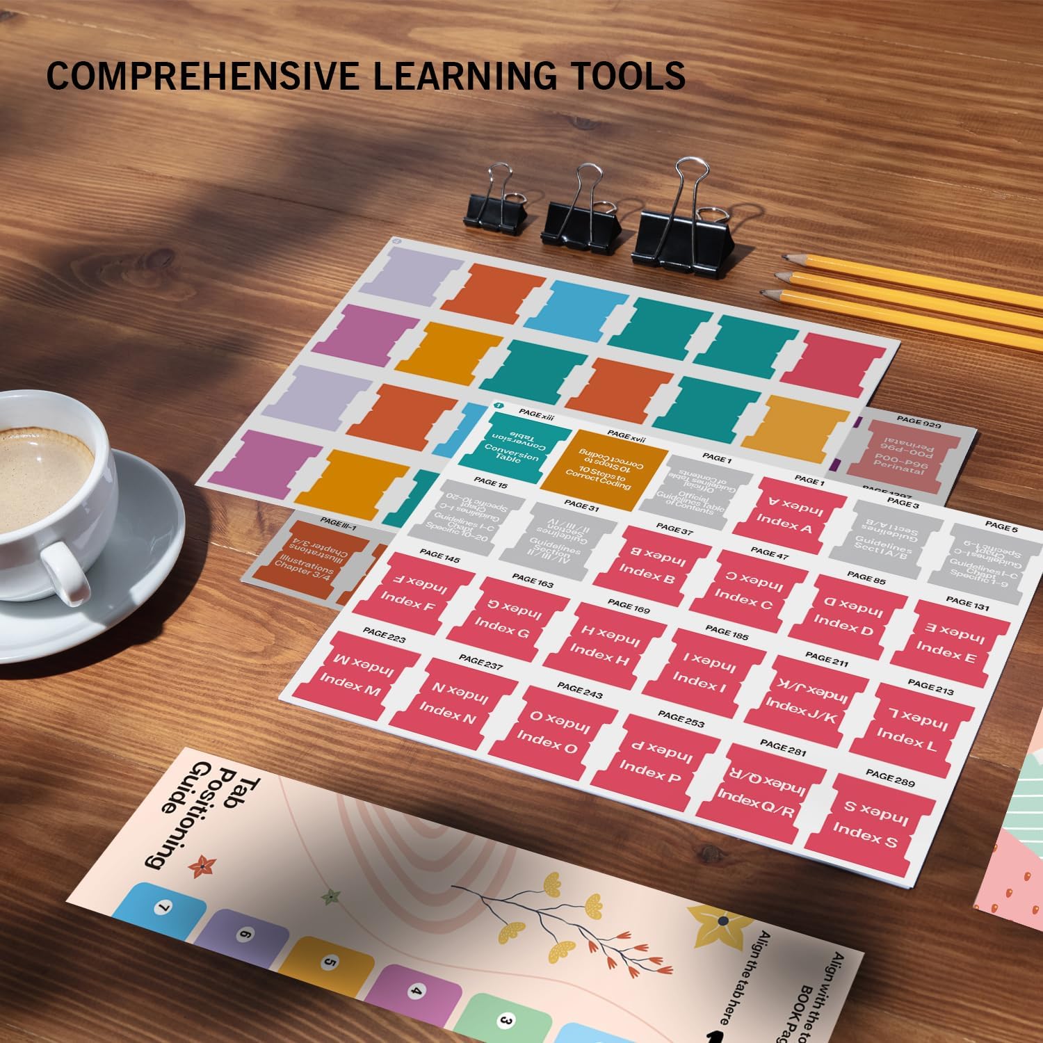 ICD-10-CM 2023 Tab, Joyfulmap 96 Color-Coded & Durable Medical Index Tabswith Page Markers, Alignment Guide & Bookmark, The Complete Official Codebook(Book not Included)-6